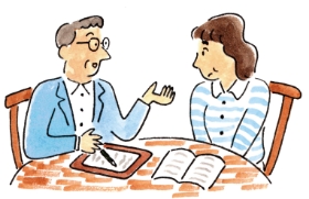 ご本人の希望などを聞いて、必要な手続を行います。